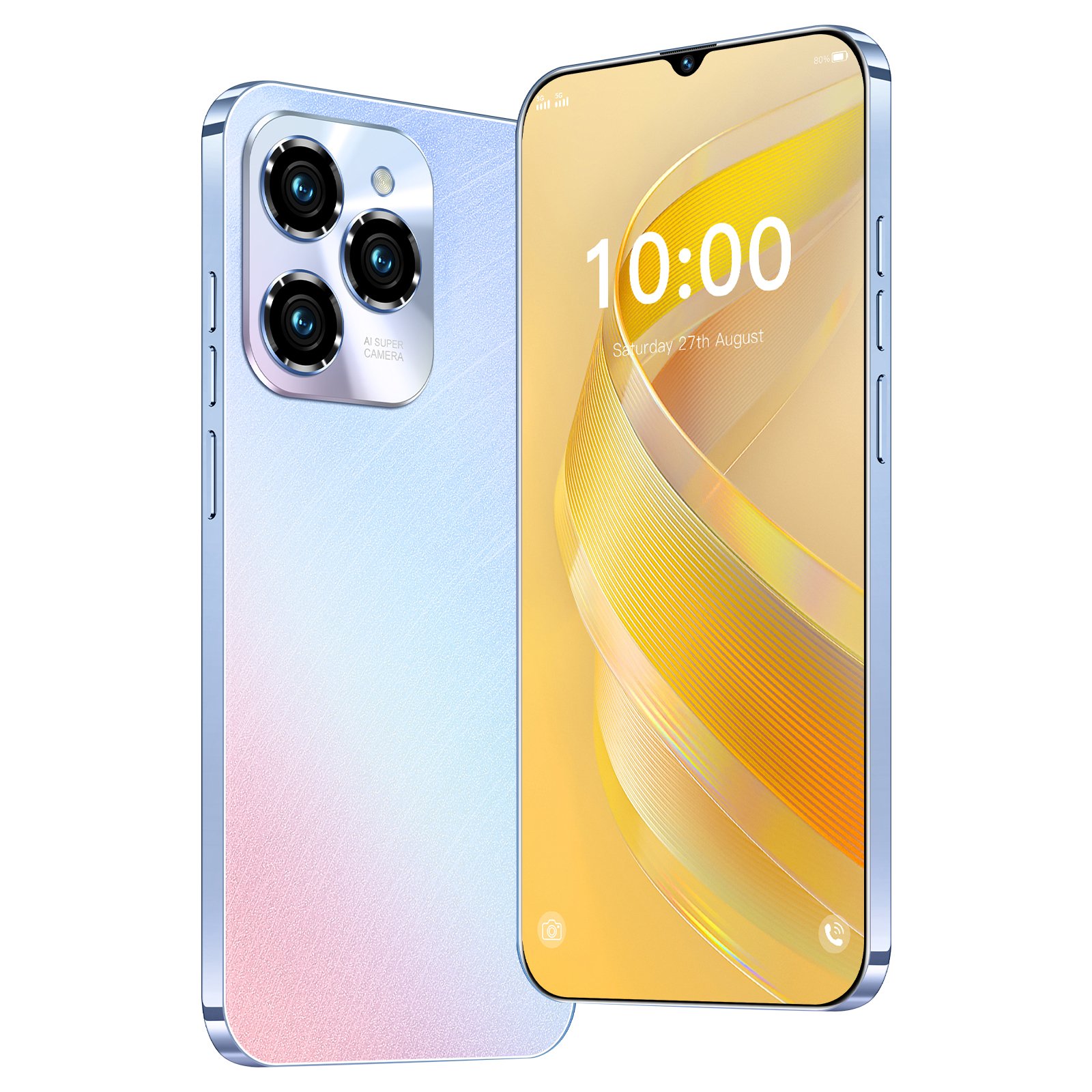 HSDF-Hot40 Pro mode 16GB+1TB 6.8-inch 5G Camera 72MP Android 14 mobile phone dual core dual sim smart phone